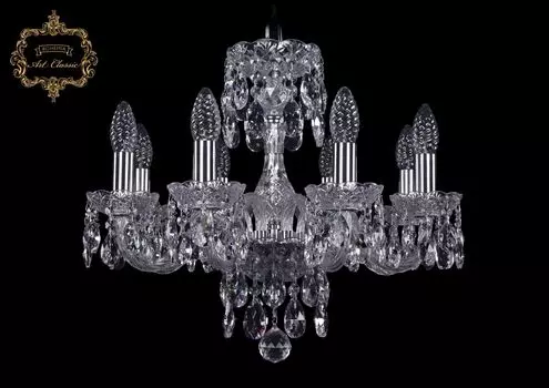 Подвесная хрустальная люстра 11.13 Art Classic 11.13.8.165.Cr.Sp