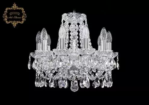 Подвесная хрустальная люстра 11.21 Art Classic 11.21.10.141.Cr.Sp
