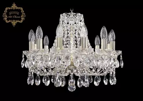 Подвесная хрустальная люстра 11.21 Art Classic 11.21.12.165.Gd.Sp
