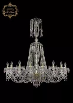 Подвесная хрустальная люстра 11.24 Art Classic 11.24.18.400.XL-125.Gd.