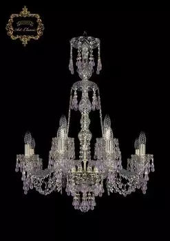 Подвесная хрустальная люстра 11.24 Art Classic 11.24.8+4.220.XL-81.Gd.