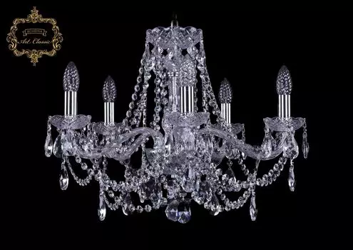 Подвесная хрустальная люстра 11.25 Art Classic 11.25.5.200.Cr.Sp