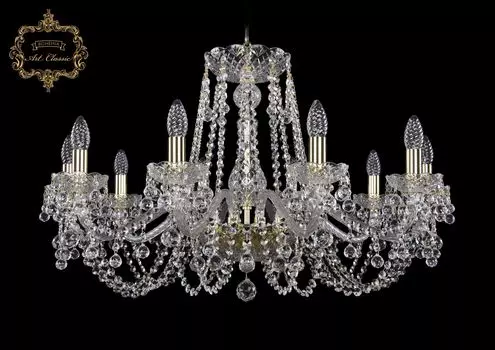 Подвесная хрустальная люстра 11.26 Art Classic 11.26.10.300.Gd.B