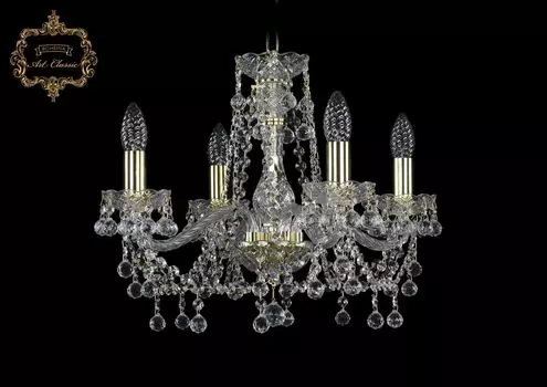 Подвесная хрустальная люстра 11.26 Art Classic 11.26.4.165.Gd.B
