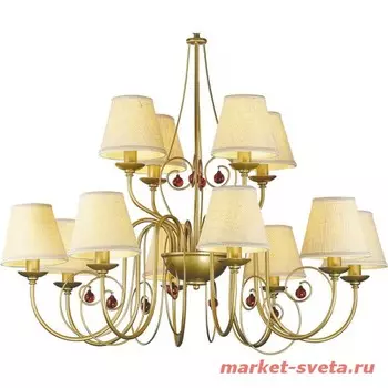 Подвесная люстра Arte Lamp NEAPOLITAN A3007LM-12BZ