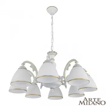 Подвесная люстра Arte Milano Am340837 340837/8 WT+G