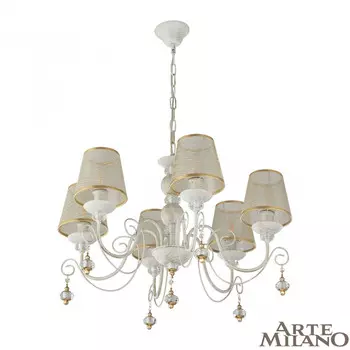Подвесная люстра Arte Milano Am347620 347620/6 WT+G