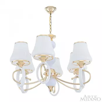 Подвесная люстра Arte Milano Florentia-2387 302387/6 Wh/Gd