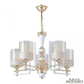 Подвесная люстра Arte Milano Florentia-6087 306087/5 Wh/Gd