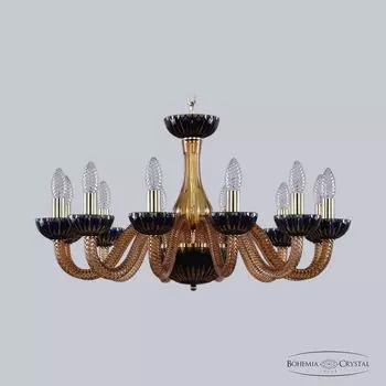 Подвесная люстра Bohemia 1308 1308/12/240 G Am/Amber-Blue/H-1K