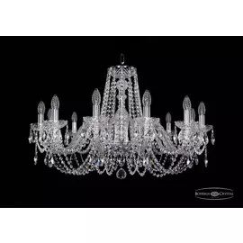 Подвесная хрустальная люстра 1402 Bohemia 1402/12/300 Ni