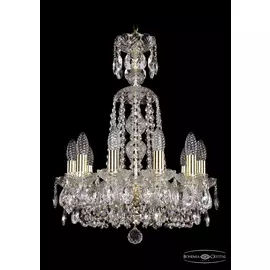Подвесная хрустальная люстра 1402 Bohemia 1402/10/141/XL-58 G