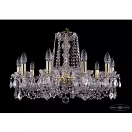 Подвесная хрустальная люстра 1402 Bohemia 1402/10/240 G Leafs