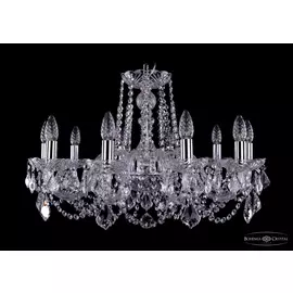 Подвесная хрустальная люстра 1402 Bohemia 1402/10/240 Ni Leafs