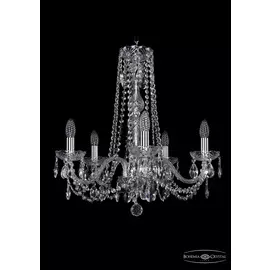 Подвесная хрустальная люстра 1402 Bohemia 1402/5/195/h-58 Ni