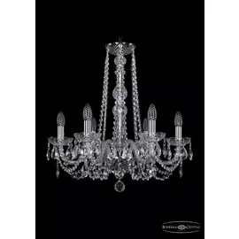 Подвесная хрустальная люстра 1402 Bohemia 1402/6/195/h-58 Ni