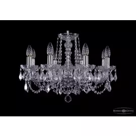 Подвесная хрустальная люстра 1402 Bohemia 1402/8/195 Ni Leafs