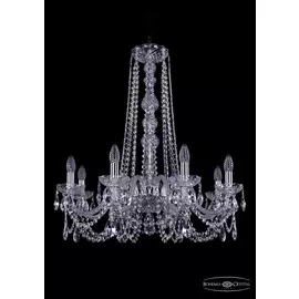 Подвесная хрустальная люстра 1402 Bohemia 1402/8/240/h-73 Ni
