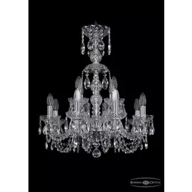Подвесная хрустальная люстра 1402 Bohemia 1402/8+4/195/XL-64 Ni