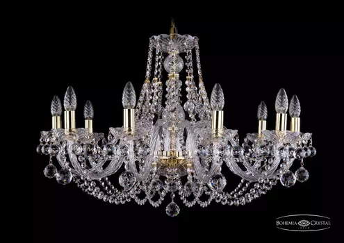 Подвесная хрустальная люстра 1406 Bohemia 1406/10/300 G Balls