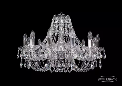 Подвесная хрустальная люстра 1406 Bohemia 1406/12/240 Ni