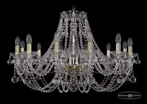 Подвесная хрустальная люстра 1406 Bohemia 1406/12/300 G Balls