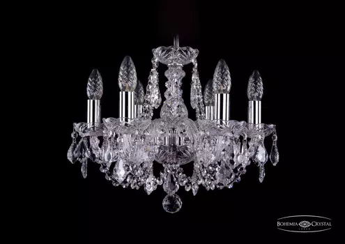Подвесная хрустальная люстра 1406 Bohemia 1406/6/141 Ni Leafs