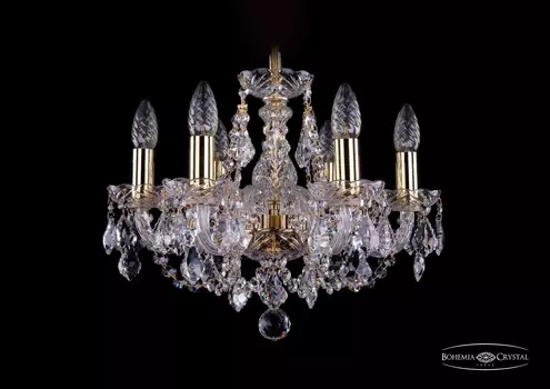 Подвесная хрустальная люстра 1406 Bohemia 1406/6/141 G Leafs