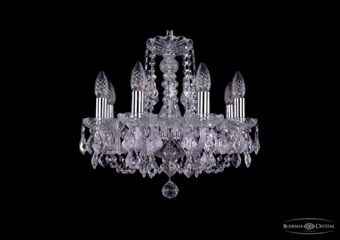 Подвесная хрустальная люстра 1406 Bohemia 1406/8/141 Ni Leafs