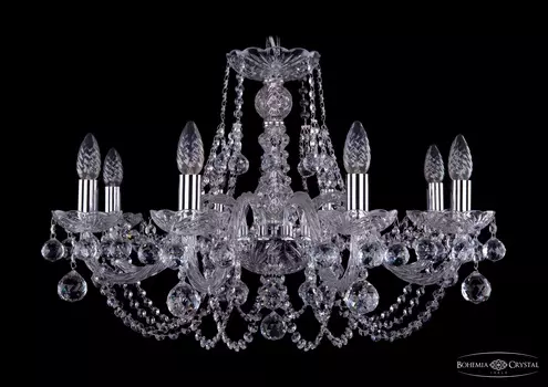 Подвесная хрустальная люстра 1406 Bohemia 1406/8/240 Ni Balls