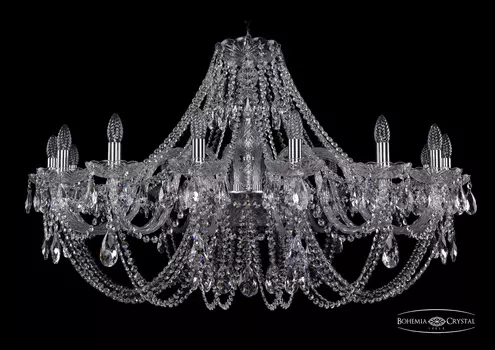 Подвесная хрустальная люстра 1406 Bohemia 1406/16/400 Ni