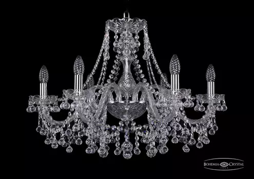 Подвесная хрустальная люстра 1409 Bohemia 1409/6/240 Ni