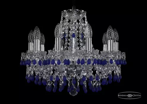 Подвесная хрустальная люстра 1410 Bohemia 1410/10/160 Ni V3001
