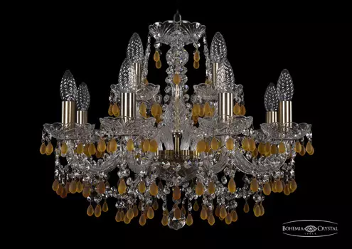 Подвесная хрустальная люстра 1410 Bohemia 1410/8+4/195 Pa V1003