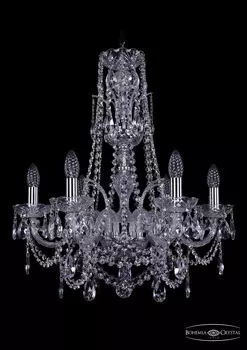Подвесная хрустальная люстра 1411 Bohemia 1411/6/195/XL-63 Ni