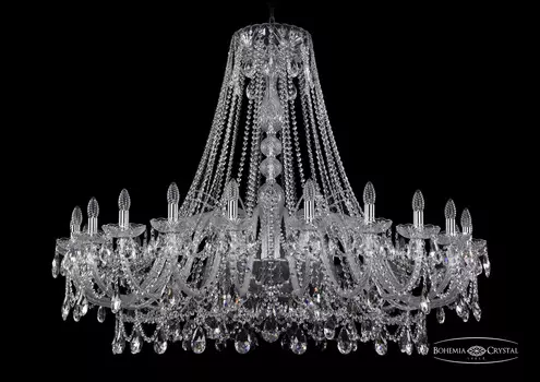 Подвесная хрустальная люстра 1411 Bohemia 1411/24/530 Ni