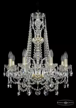 Подвесная хрустальная люстра 1411 Bohemia 1411/8/195/XL-65 G