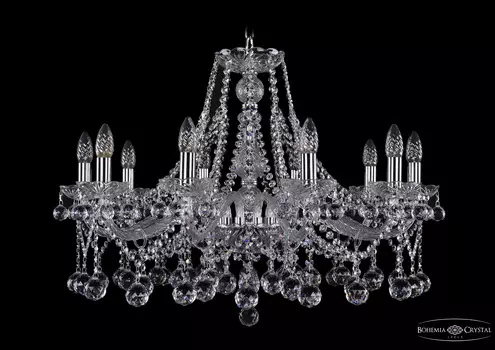 Подвесная хрустальная люстра 1413 Bohemia 1413/10/300 Ni Balls