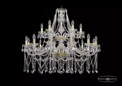 Подвесная хрустальная люстра 1413 Bohemia 1413/12+6/360/2d G