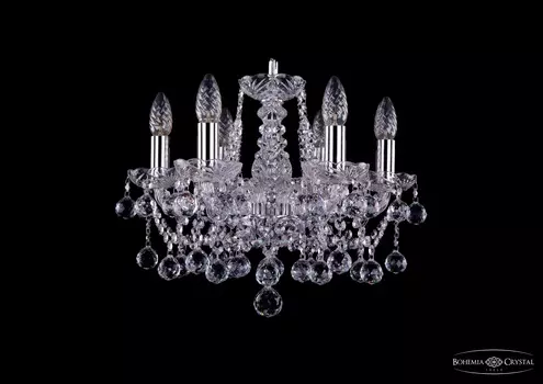 Подвесная хрустальная люстра 1413 Bohemia 1413/6/141 Ni Balls