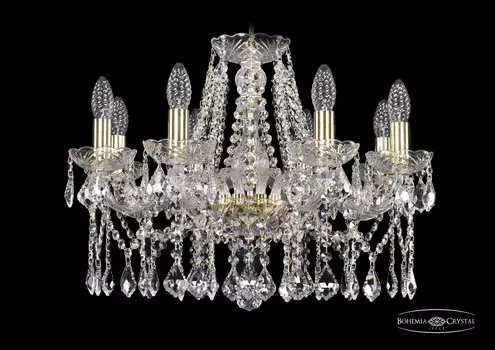 Подвесная хрустальная люстра 1413 Bohemia 1413/8/200 G Leafs