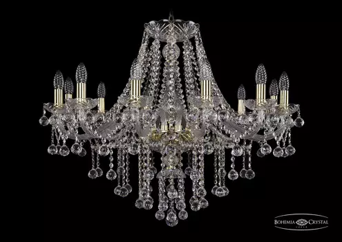 Подвесная хрустальная люстра 1415 Bohemia 1415/12/300 G Balls