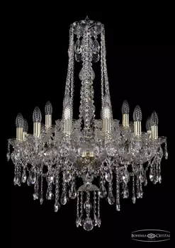 Подвесная хрустальная люстра 1415 Bohemia 1415/12+6/220/h-86 G