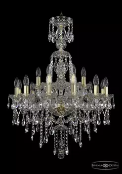 Подвесная хрустальная люстра 1415 Bohemia 1415/12+6/220/XL-86 G