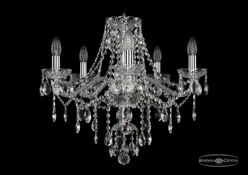 Подвесная хрустальная люстра 1415 Bohemia 1415/5/200 Ni