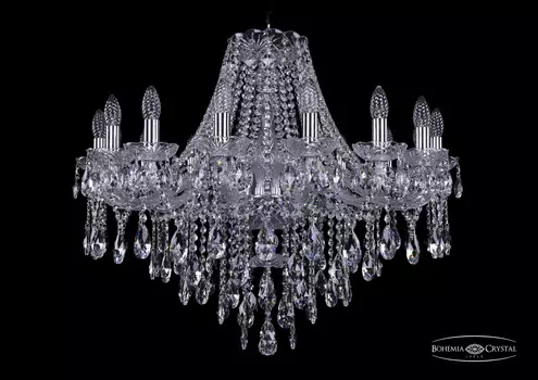 Подвесная хрустальная люстра 1415 Bohemia 1415/16/300 Ni