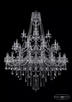 Подвесная хрустальная люстра 1415 Bohemia 1415/20+10+5/530/3d Ni