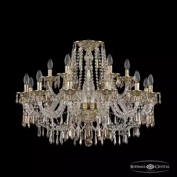 Подвесная хрустальная люстра 1603 Bohemia 16103/12+6/300 G K801