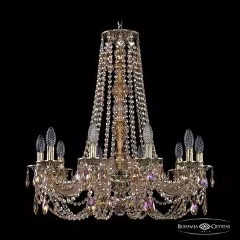 Подвесная хрустальная люстра 1606 Bohemia 16106/10/240/h-75 G M777