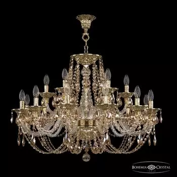 Подвесная хрустальная люстра 1606 Bohemia 16106/12+6/300 G R721